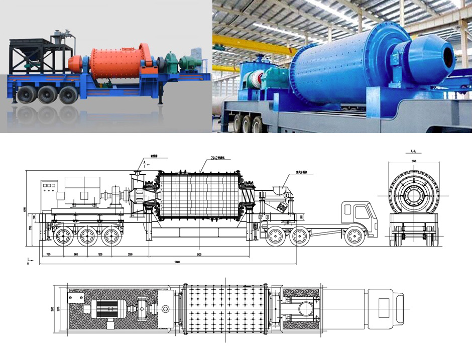 Top-carbon fully mobile steel slag mill